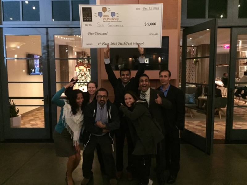 Sun Genomics Wins San Diego Venture Group's 2016 PitchFest